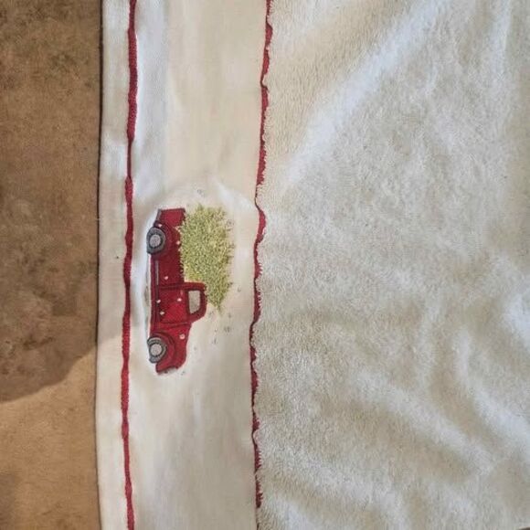 Grammercy Christmas Red Truck and Tree Hand Towels - Picture 2 of 6